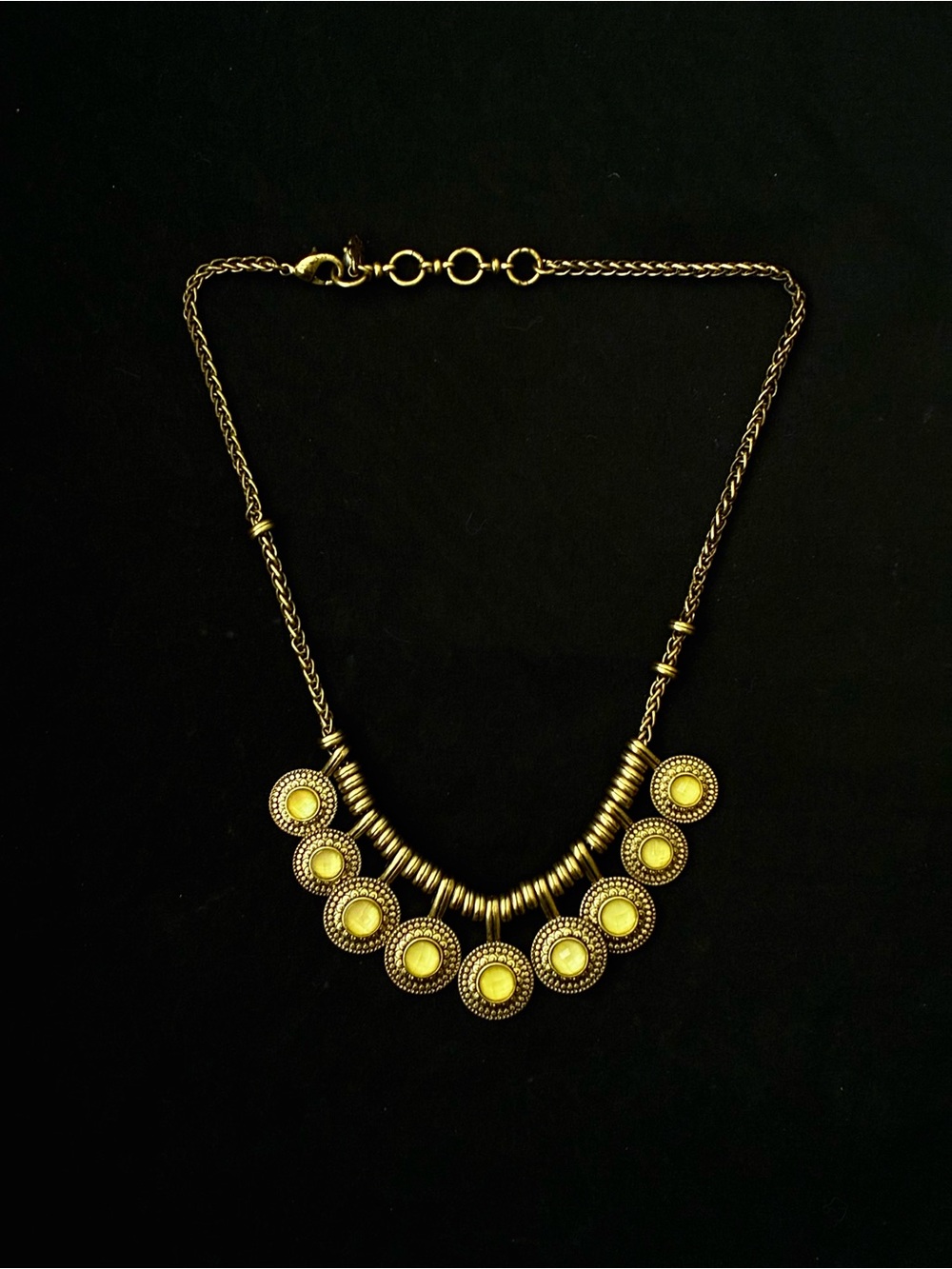 Lucky Brand Gold-Tone Boho Statement Necklace